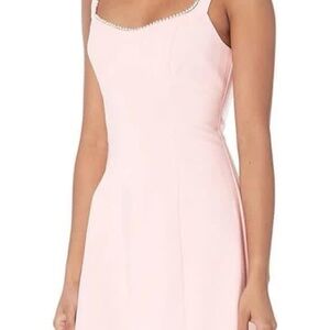 LIKEKLY Women's Light Pink Sleeveless with pearl trim